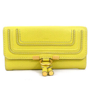 Chloe long wallet yellow leather